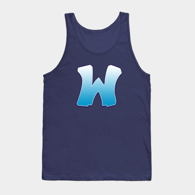 W- Blue Tank Top by Dmitri